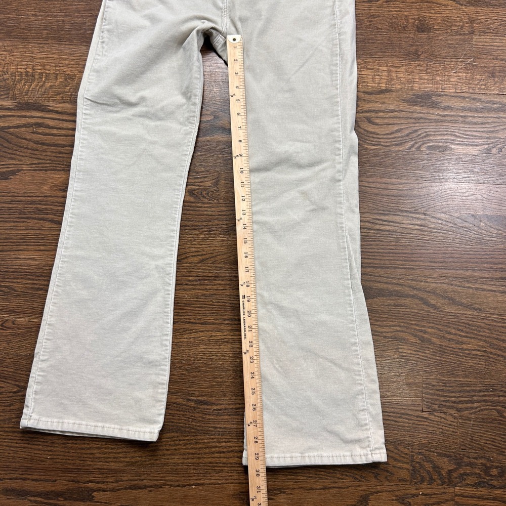 Levis 526 Slender Boot Corduroy Pants Beige Cream Size 10M Mid Rise Bootcut Y2K - Picture 7 of 10